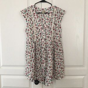 Floral Babydoll Dress/Tunic, Small